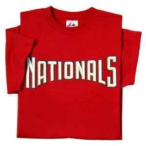  Majestic Youth MLB Pro Style T Shirts   Washington 