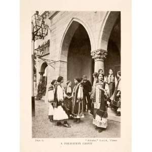  1914 Halftone Print Dalmatia Dalmatian Costume Vestment 