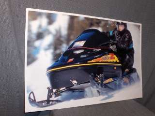 vintage Snowmobile ski doo mach z rotax bombardier sled poster  