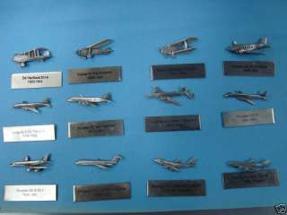 Vintage freighter airplane pins & name tags collection  