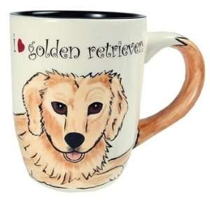 Rescue Me Now Golden Retriever Mug, 4 1/4 Inch Tall, Pavilion Gift 