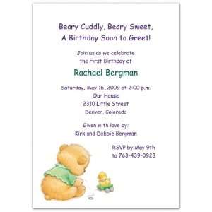  Playtime 1st Birthday Invitations   Set of 20 Baby
