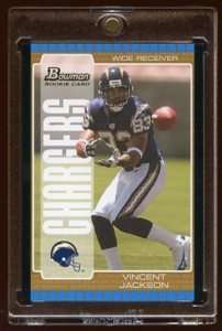 VINCENT JACKSON 2005 BOWMAN GOLD RC 1/1 MASTERPIECE WOW  