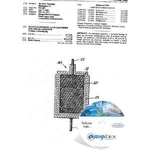  NEW Patent CD for TITANIUM ANTIMONY ALLOY ELECTRODE 