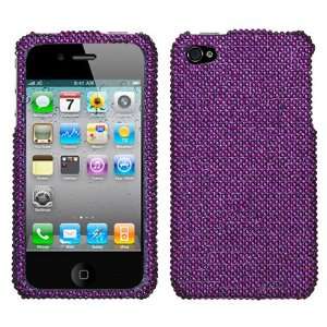 Apple Iphone 4, Purple Diamante Protector Cover(Diamante 2.0)