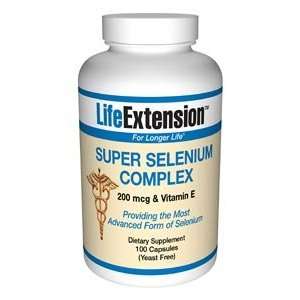  Life Extension Super Selenium, Vitamin E 200 mcg, 100 caps 