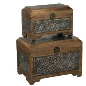   Style Table Top Embossed Trunks by Gordon Arts, Crafts & Sewing