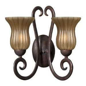 Flat Iron Two Light Wall Sconce in Chocolate