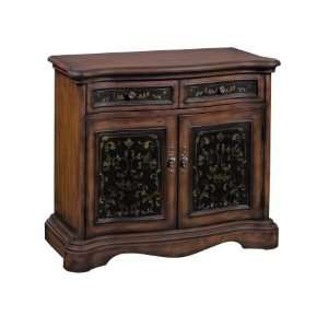  Antique Black Warm Wood Tone Cabinet by Stein World 58521 