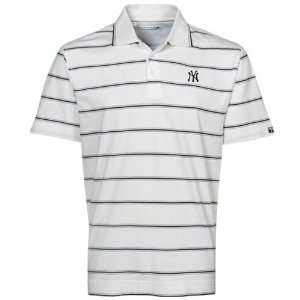  Cutter & Buck New York Yankees White Griffin Bay Striped 