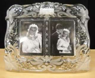 NEW Mikasa Vintage Memories Duet Glass Picture Frame  
