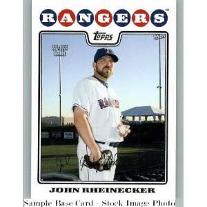  2008 Topps Update #UH277 John Rheinecker   Texas Rangers 