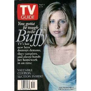   Sarah Michelle Gellar of Buffy the Vampire Slayyer TV Guide Books