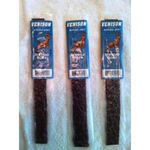Wild Game Beef Jerky  Venison Peppered Jerky 3 Pack  