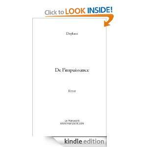 De limpuissance (French Edition) Daykass  Kindle Store