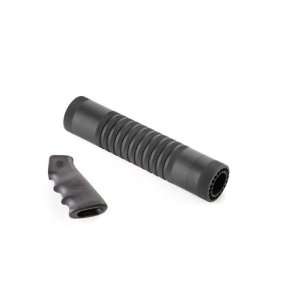 Hogue Stock AR 15/M 16 (Mid Length) Kit   Overrubber Grip and Knurled 