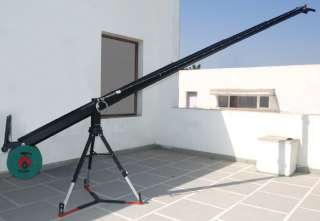 16ft camera jib crane w tripod stand spreader fr video studio film jvc 