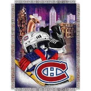  Montreal Canadians NHL Ice Adventures Woven Tapestry Throw 