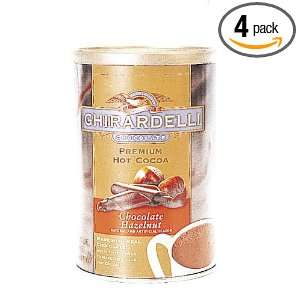 GHIRARDELLI CHOCOLATE Hot Chocolate, Hazelnut, 16 Ounce Canisters 