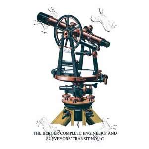  Berger Complete Engineers and Surveyors Transit No. 1C 