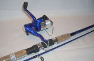   2pc 6 6 Blue Fin Chaser Rod Reel Combo Medium Light Fishing Pole