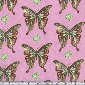   Givens Butterfly Effect Lilac Fabric By The Yard tina_givens Arts