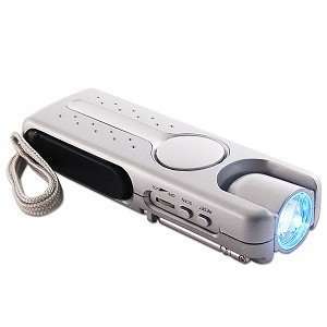  Dynamo Wind up LED Flashlight/Mobile Phone Charger/FM 
