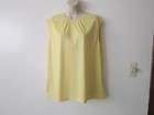 Vicki Waynes Sleeveless Yellow Top Size 20 Excellent Used Condition