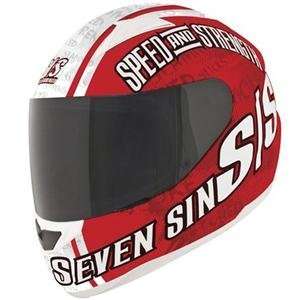  Speed and Strength SS1500 Seven Sins Helmet   Large/Red 