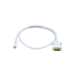   Brand New 3FT 32AWG Mini DisplayPort to DVI Cable   White Electronics