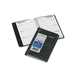  Recycled Weekly Appointment Book, 3 3/4 x 6, Black, 2012 