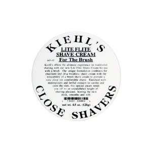 Kiehls Lite Flite Shave Cream For The Brush CLOSE SHAVERS 4.5 oz  128 