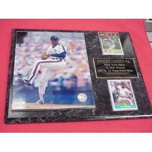  Mets Dwight Doc Gooden 2 Card Collector Plaque Sports 