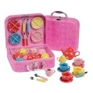  Think Pink Spotty Tea Set in Attache Case Toys & Games