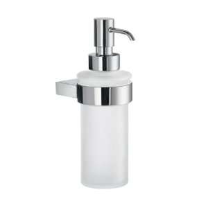  Air Frosted Glass Soap Dispenser in Polished Chrome