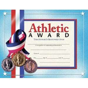  Certificates Athletic Award 30/Pk
