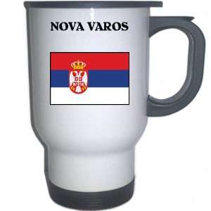  Serbia   NOVA VAROS White Stainless Steel Mug 
