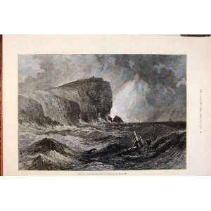  War Cape Kalagria Bay Varna Black Sea Old Print 1877