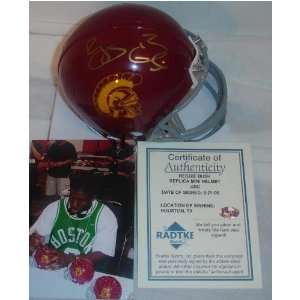  Signed Reggie Bush Mini Helmet   Usc Heisman Sports 
