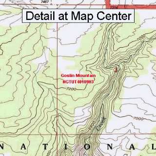  USGS Topographic Quadrangle Map   Goslin Mountain, Utah 