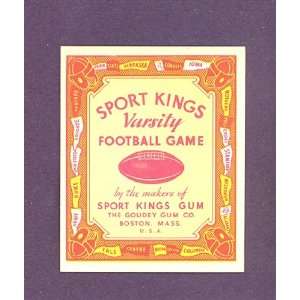  1933 R339 Goudy Sport Kings Varsity Game #2 (Near Mint 