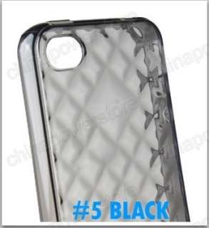   Rubber Gel Skin Case for Verizon AT&T Sprint iPhone 4 4G 4S 4GS  