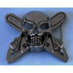  Original Rock Rebel Chainsaw Skull Belt Buckle Everything 