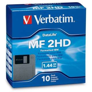 VERBATIM 87410   3.5IN HD 1.44MB PRE FMT IBM 10PK    