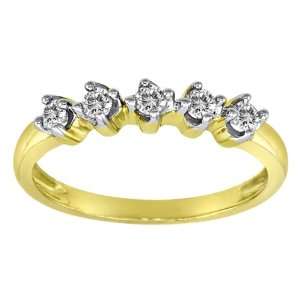   Shared Prong Diamond Ring (1/4 cttw, J K Color, I2 I3 Clarity), Size 8