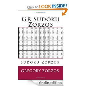 GR Sudoku Zorzos Gregory Zorzos  Kindle Store