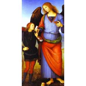  oil paintings   Pietro Perugino   24 x 48 inches   Archangel Raphael 