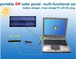5W 18V mono solar panel car 12v battery laptop charger campin​g 