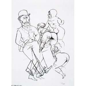  Hand Made Oil Reproduction   George Grosz   32 x 44 inches 