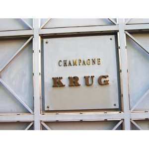 Entrance to Champagne Krug, Reims, Champagne, Marne, Ardennes, France 